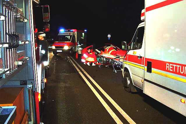 Verkehrsunfall B7 Westuffeln